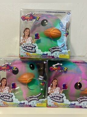 Quackeez Duckeez Tie Dye Squishy Set of 3 Bundle Five Below